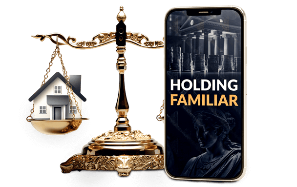 Holding Familiar — balança da justiça e patrimônio